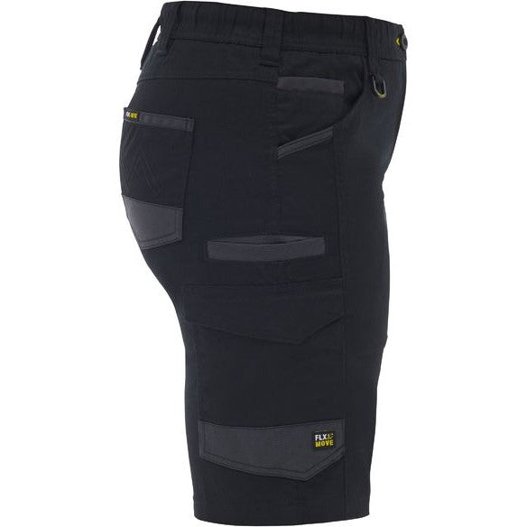Bisley Women's Flx & Move Elastic Waist Cargo Short - BSHL1338 | Womens Workwear