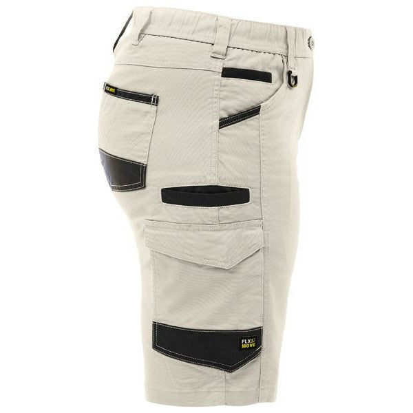 Bisley Women's Flx & Move Elastic Waist Cargo Short - BSHL1338 | Womens Workwear