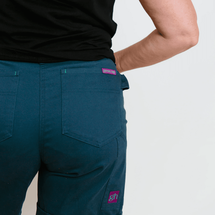 Green Hip High Rise Original Women's Shorts - S-ORIG | Womens Workwear