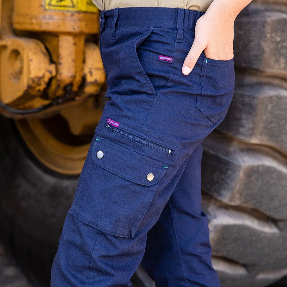 Green Hip Women's Pants Give Cargo - P-GCAR | Womens Workwear
