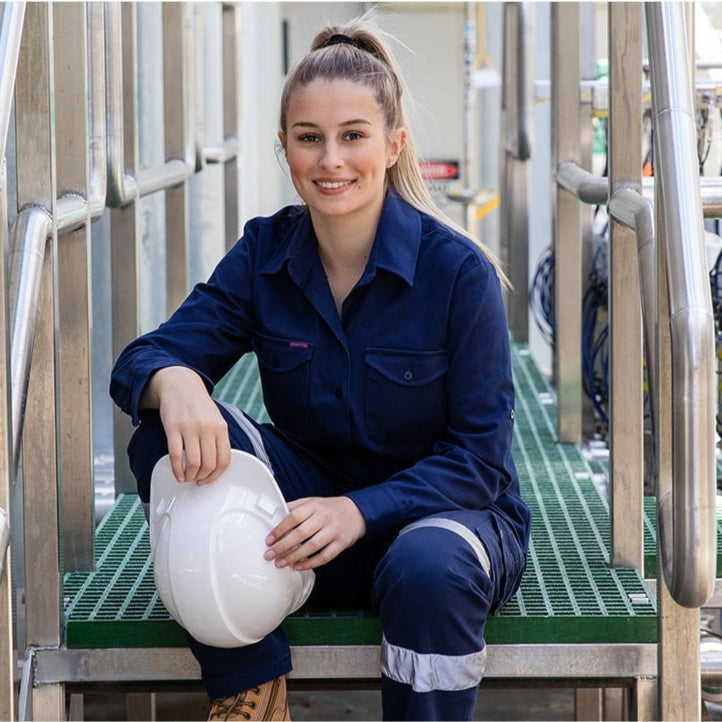 Green Hip Womens Shirt Extended Long Sleeve The Essential SLS-EXT | Womens Workwear