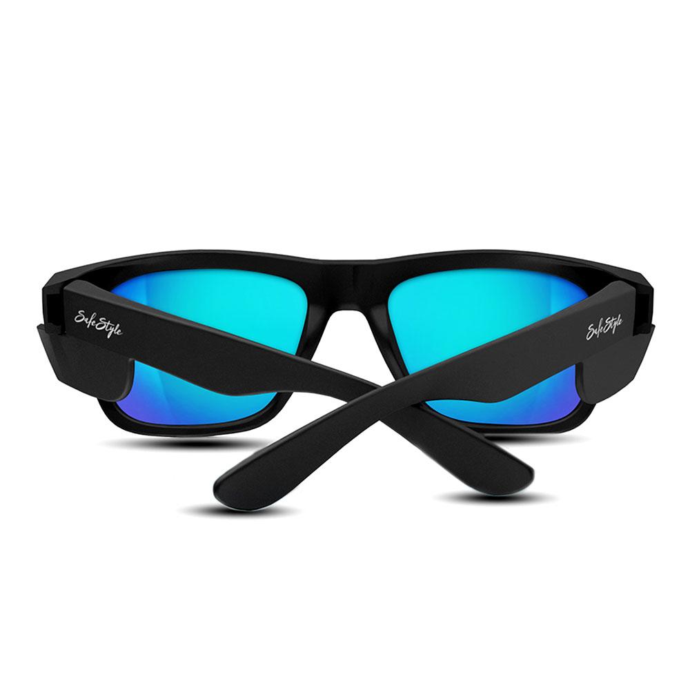 Safestyle Fusions Matte Black Frame/Mirror Blue Polarised - FMBBP100 | Womens Workwear