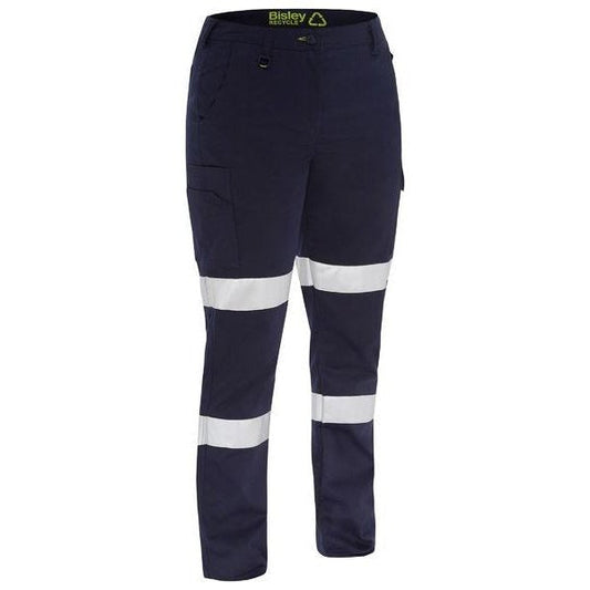 Bisley Women's Taped Biomotion Recycled Cargo Work Pants - BPCL6088T | Womens Workwear