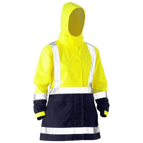 Bisley Women's Wet Weather Jacket, Recycled Range - BJL6766T | Womens Workwear