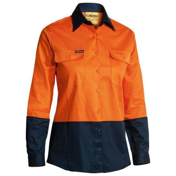 Bisley Womens Hi Vis Drill Shirt - BL6267 | Womens Workwear