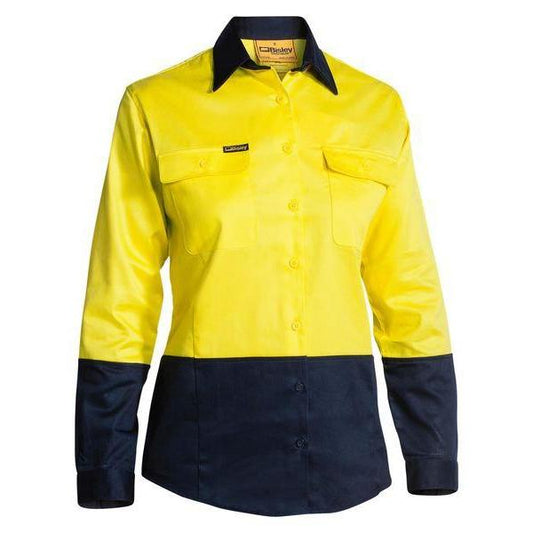 Bisley Womens Hi Vis Drill Shirt - BL6267 | Womens Workwear
