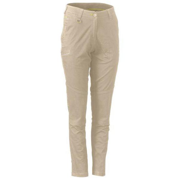 Bisley Womens Mid Rise Stretch Cotton Pants - BPL6015 | Womens Workwear
