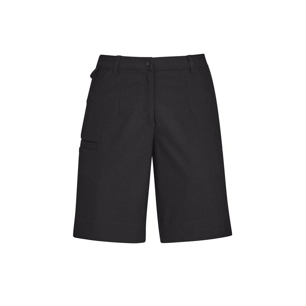 BizCare Womens Comfort Waist Cargo Shorts - CL957LS | Womens Workwear