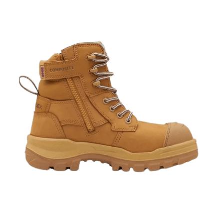 Blundstone RotoFlex Wheat Water Resistant Nubuck Zip Side Women's Safety Boot - 8860 | Womens Workwear