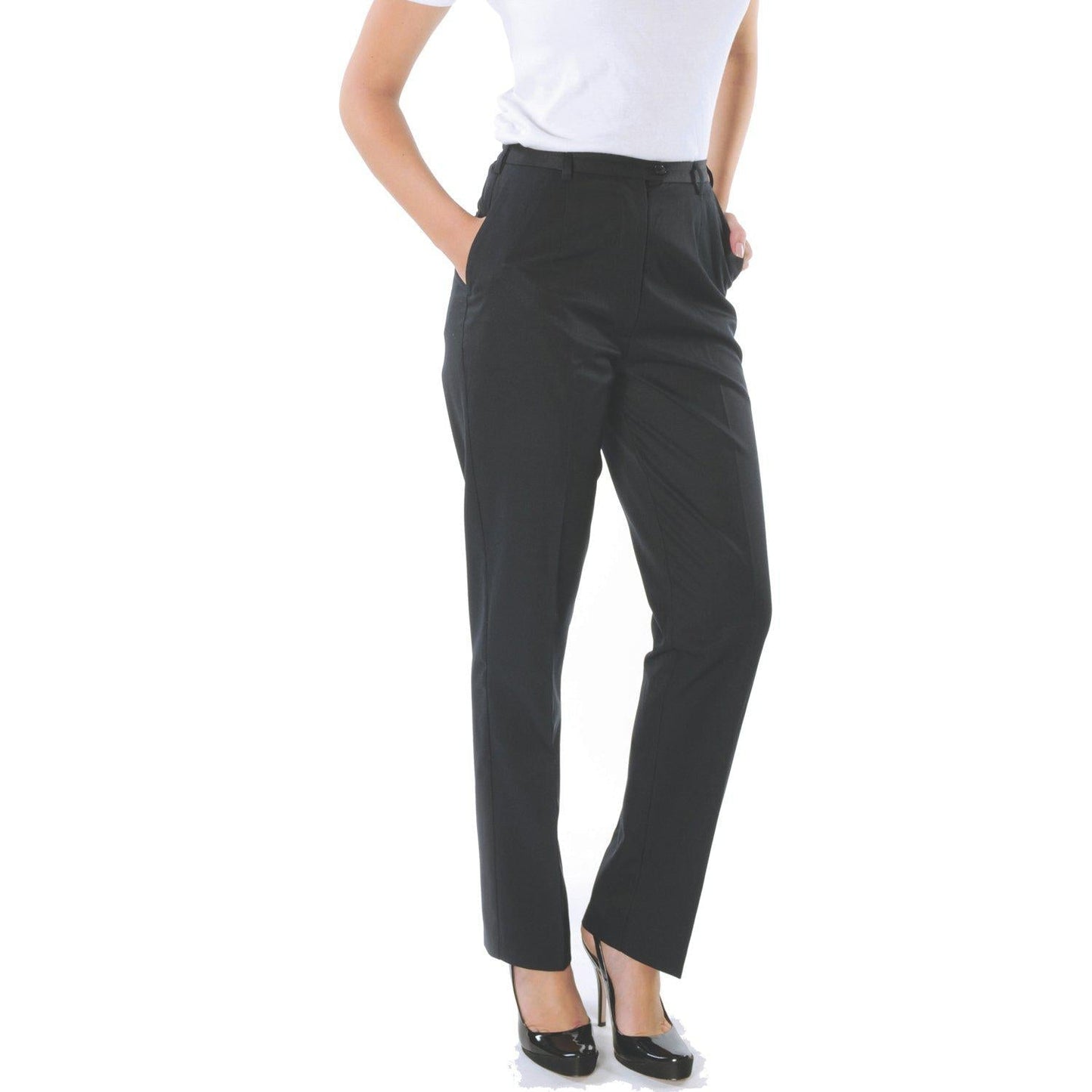 DNC Ladies Flat Front Trousers - 4552 | Womens Workwear