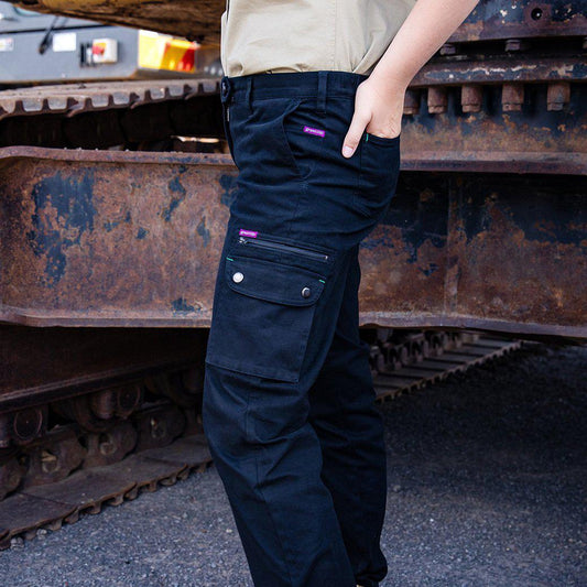 Green Hip Womens Give Cargo Pants Every Bron, Vick and Sally' - P-GCAR-R | Womens Workwear