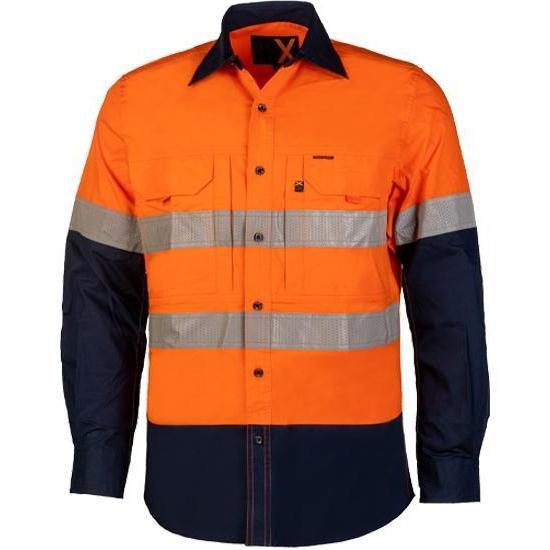 Ritemate RMX Taped 2 Tone Flexible Fit Utility Shirt - RMX003R | Womens Workwear