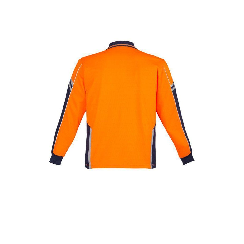 Syzmik Mens HiVis Squad Long Sleeve Polo - ZH238 | Womens Workwear