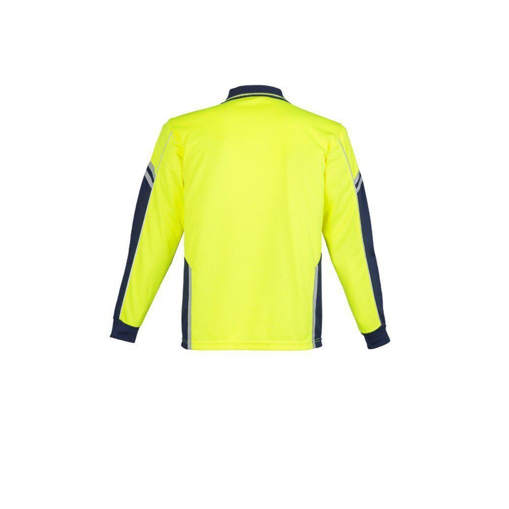 Syzmik Mens HiVis Squad Long Sleeve Polo - ZH238 | Womens Workwear