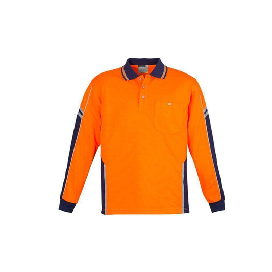 Syzmik Mens HiVis Squad Long Sleeve Polo - ZH238 | Womens Workwear