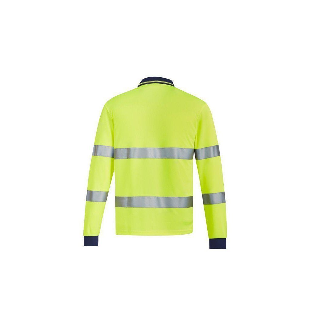 Syzmik Taped HiVis Biomotion Unisex Long Sleeve Polo - ZH380 | Womens Workwear