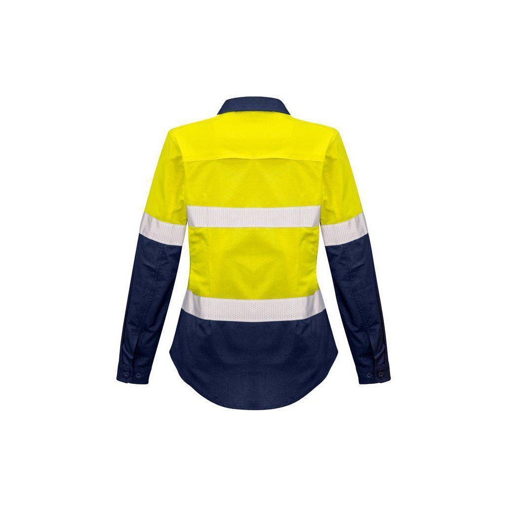 Syzmik Womens Rugged Cooling Taped HiVis Spliced Shirt - ZW720 | Womens Workwear