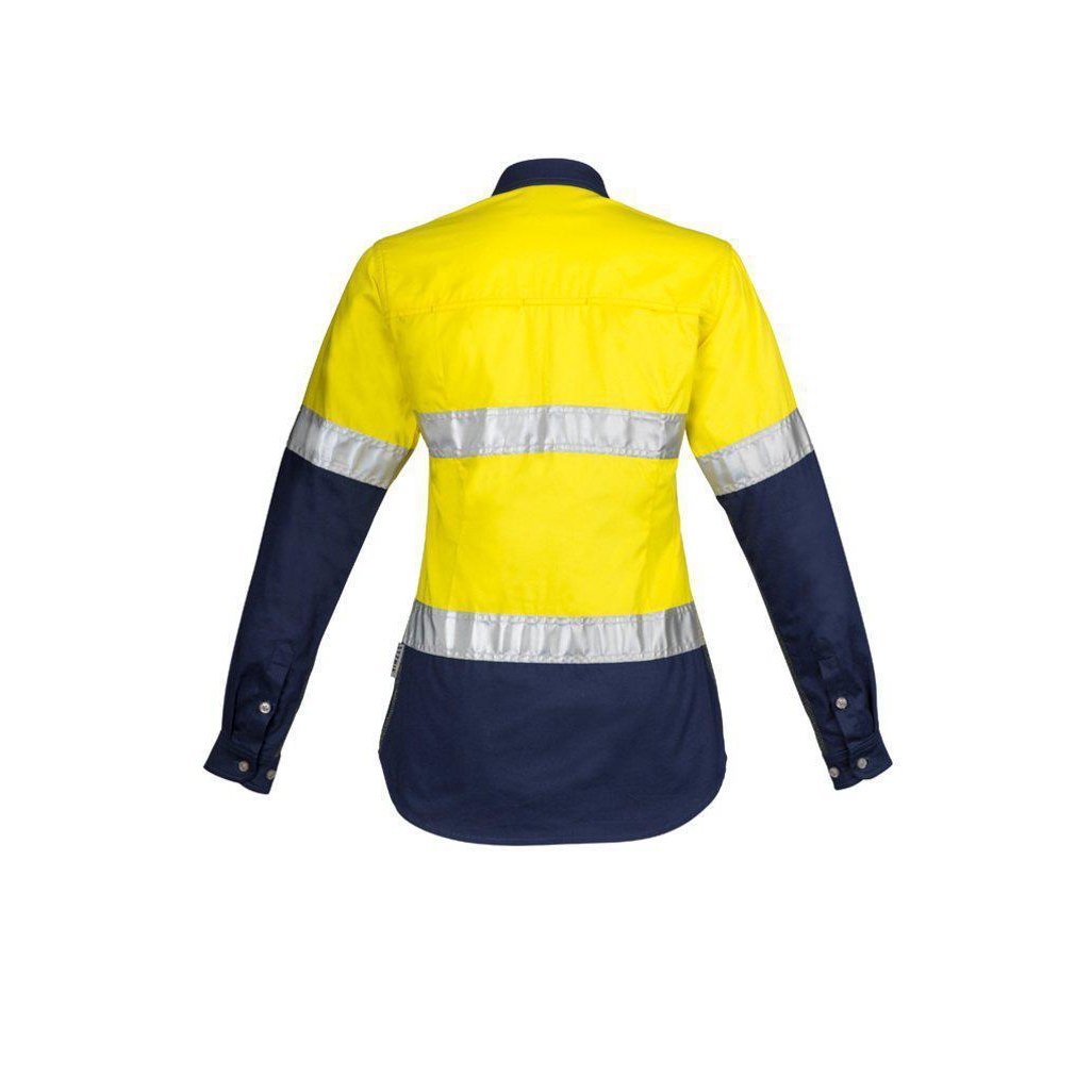 Syzmik Womens Taped HiVis Spliced Industrial Shirt - ZWL123 | Womens Workwear