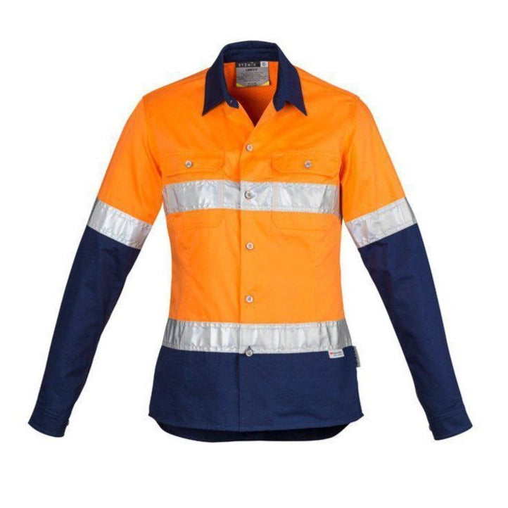 Syzmik Womens Taped HiVis Spliced Industrial Shirt - ZWL123 | Womens Workwear