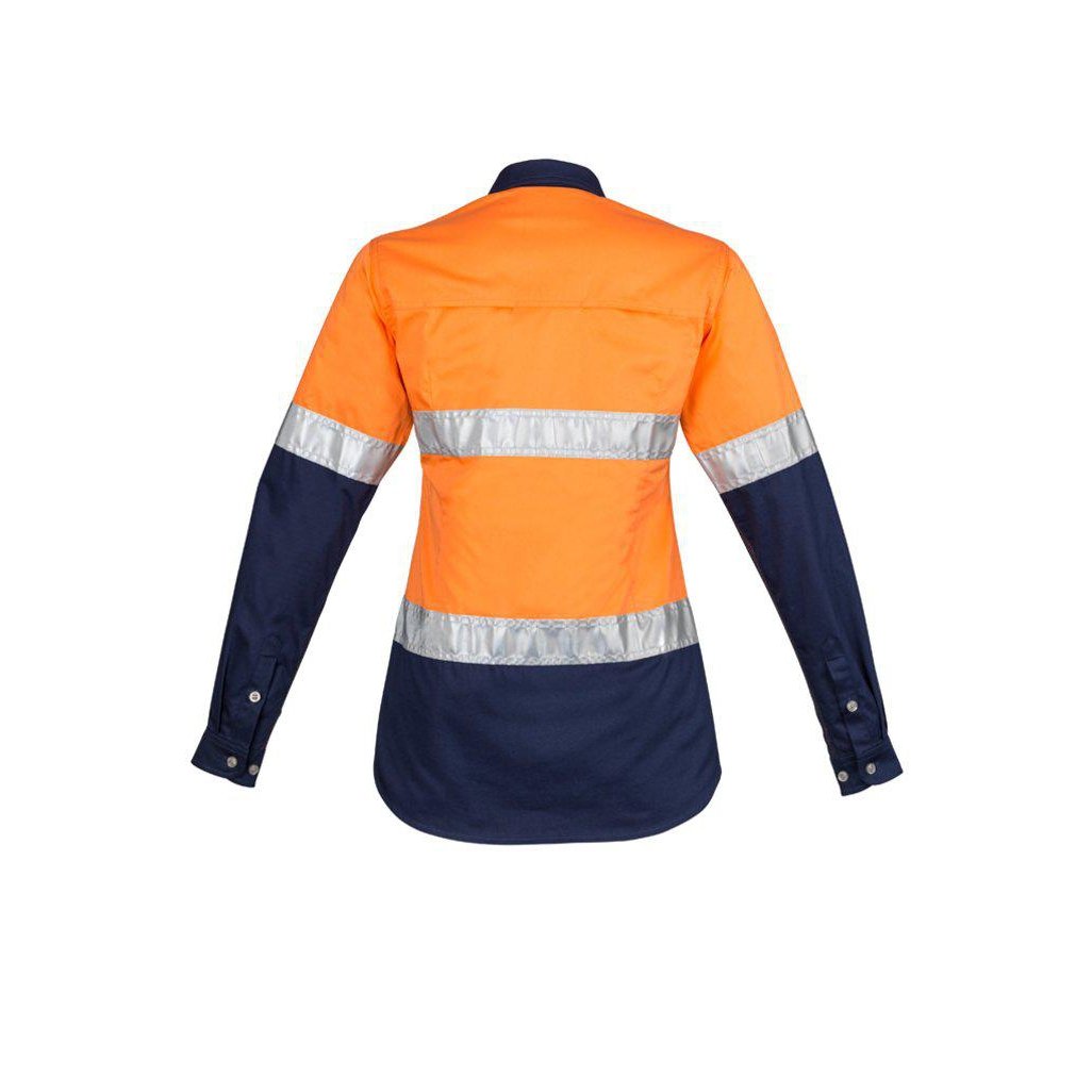 Syzmik Womens Taped HiVis Spliced Industrial Shirt - ZWL123 | Womens Workwear