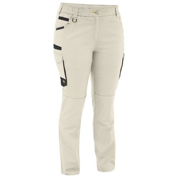 Bisley Womens Flx & Move Stretch Canvas Elastic Waist Cargo Pants - BPCL6338 | Womens Workwear