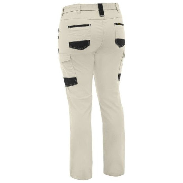 Bisley Womens Flx & Move Stretch Canvas Elastic Waist Cargo Pants - BPCL6338 | Womens Workwear