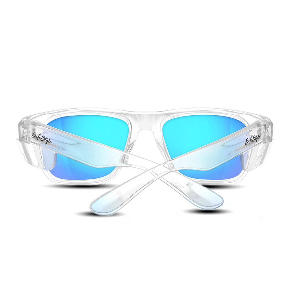 Safestyle Fusions Clear Frame/Mirror Blue Polarised - FCBP100 | Womens Workwear