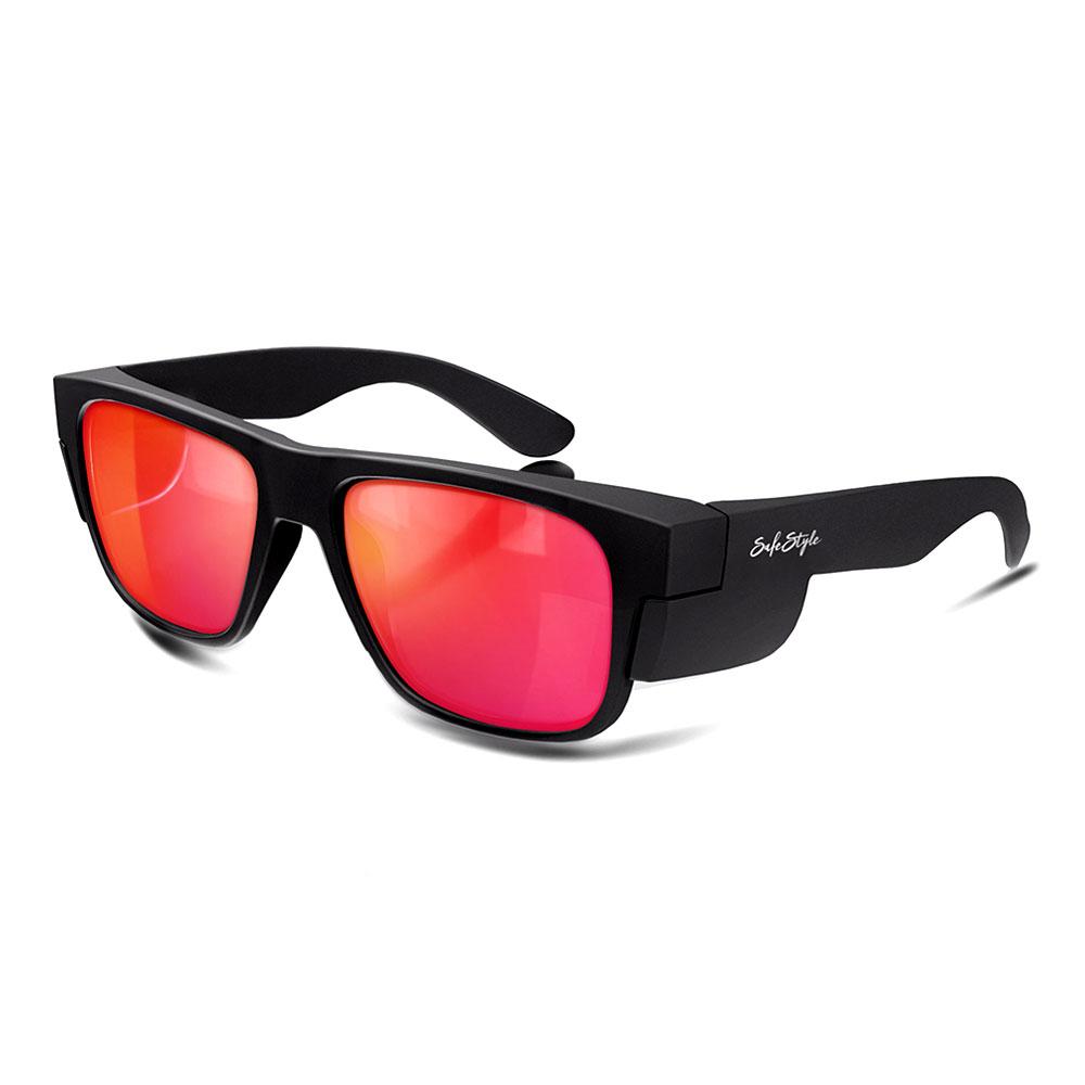 Safestyle Fusions Matte Black Frame/Mirror Red Polarised - FMBRP100 | Womens Workwear