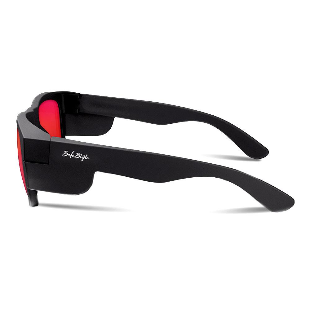 Safestyle Fusions Matte Black Frame/Mirror Red Polarised - FMBRP100 | Womens Workwear