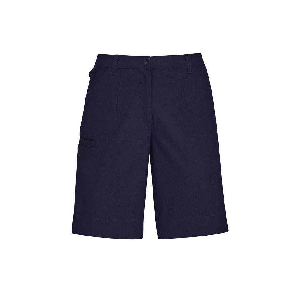 BizCare Womens Comfort Waist Cargo Shorts - CL957LS | Womens Workwear