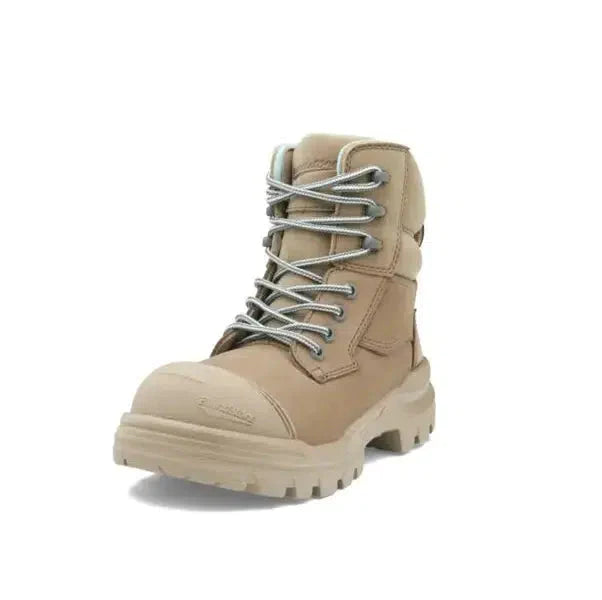 Blundstone RotoFlex Stone Water-Resistant Nubuck Zip Side Women's Safety Boot - 8863 | Womens Workwear