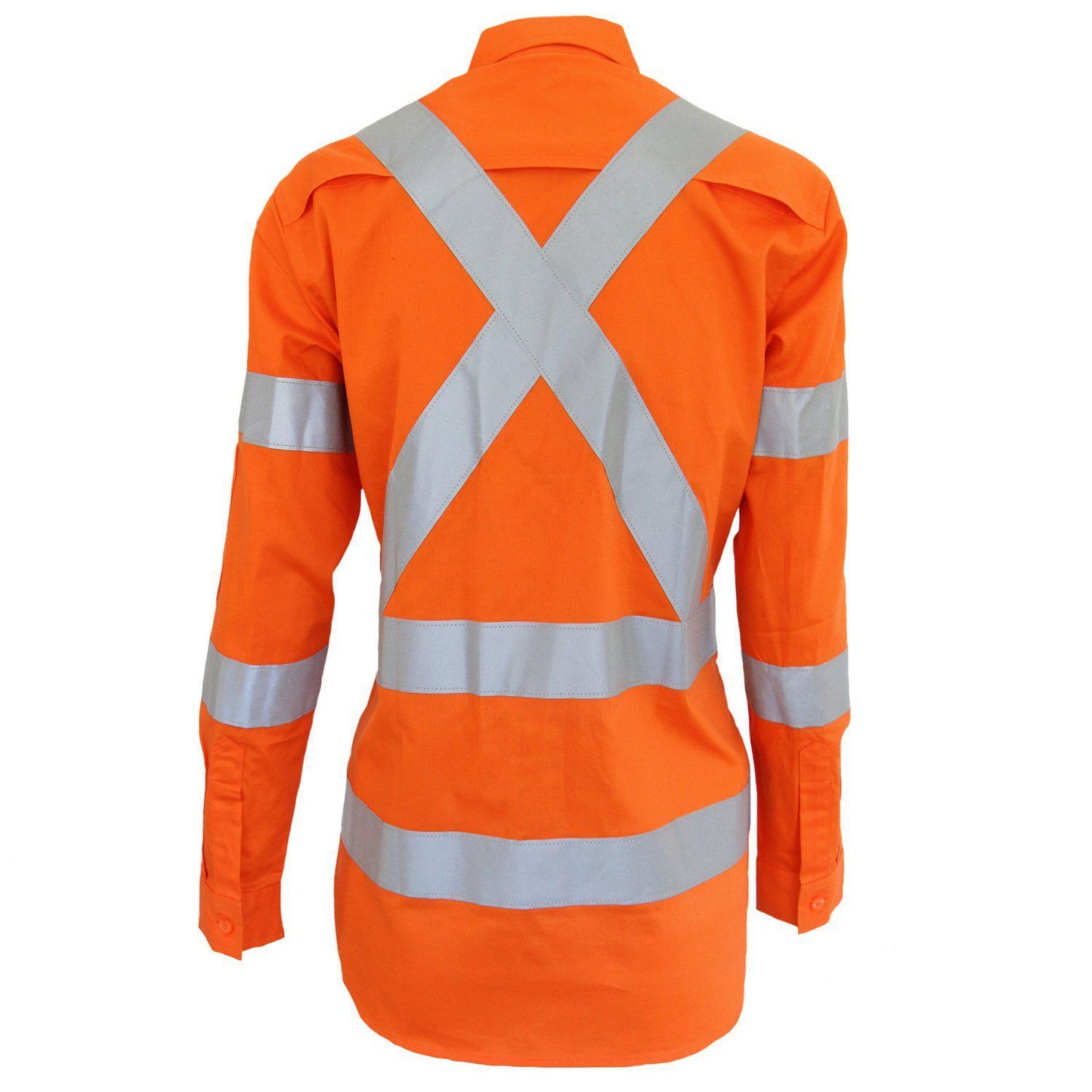 DNC Taped HiVis 3-way Vented X-back Biomotion Long Sleeve Shirt - 3544 | Womens Workwear