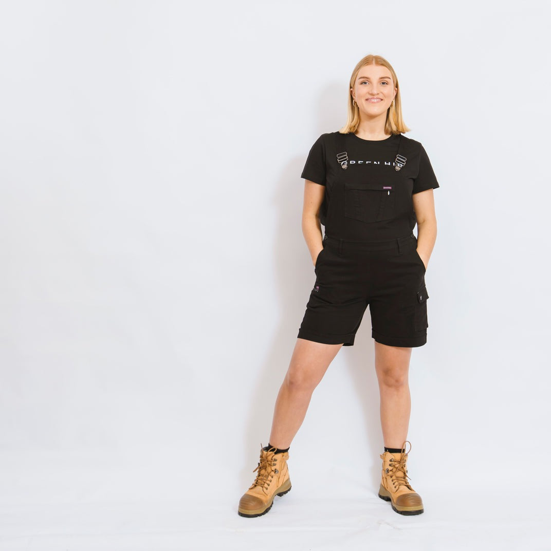 Green Hip Shortalls - S-ALLW | Womens Workwear