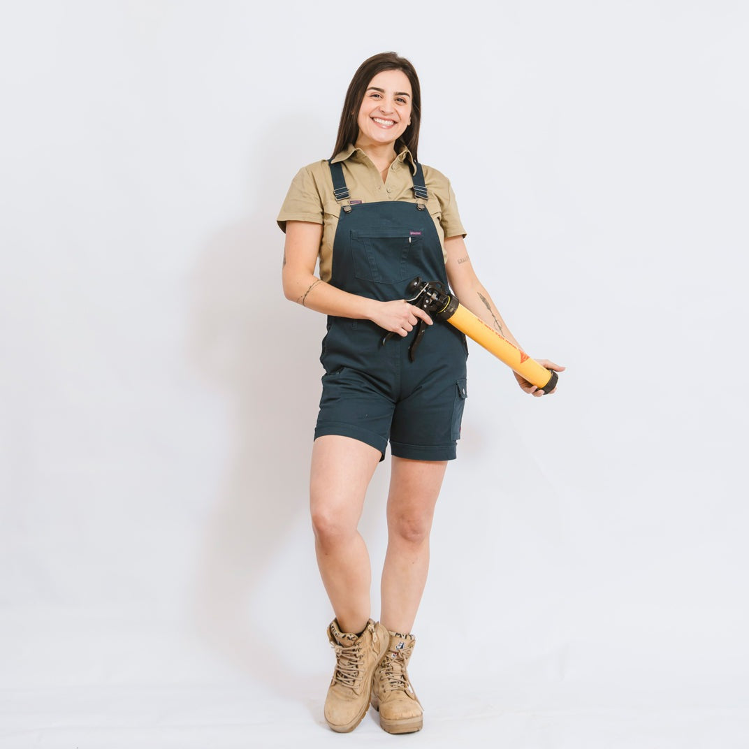 Green Hip Shortalls - S-ALLW | Womens Workwear