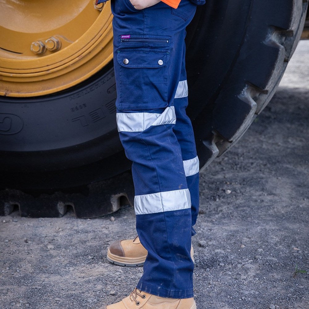 Green Hip Womens Pants Cargo Reflective Regular P-CREF-R | Womens Workwear