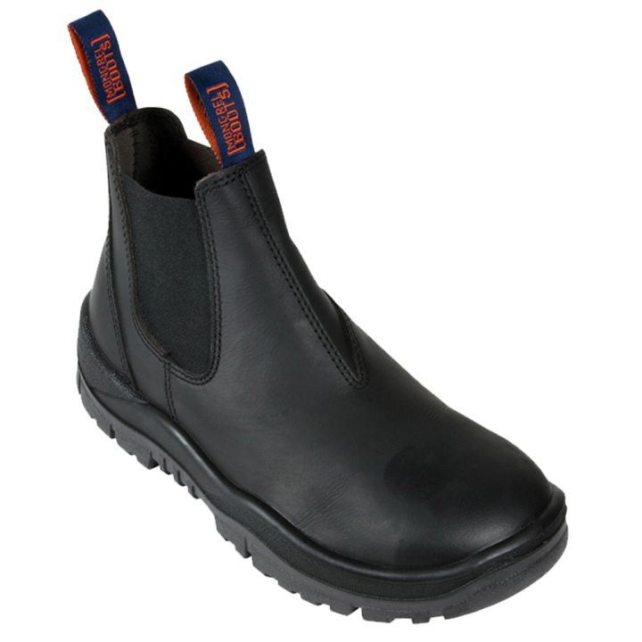 Mongrel Black Kip Non-Safety Elastic Sided Boot - 916020 | Womens Workwear