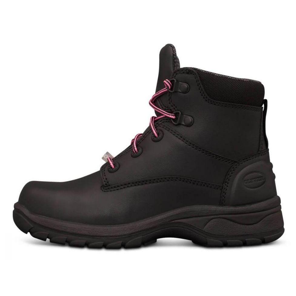 Oliver Womens Black Zip Sided Boot - 49-445Z | Womens Workwear